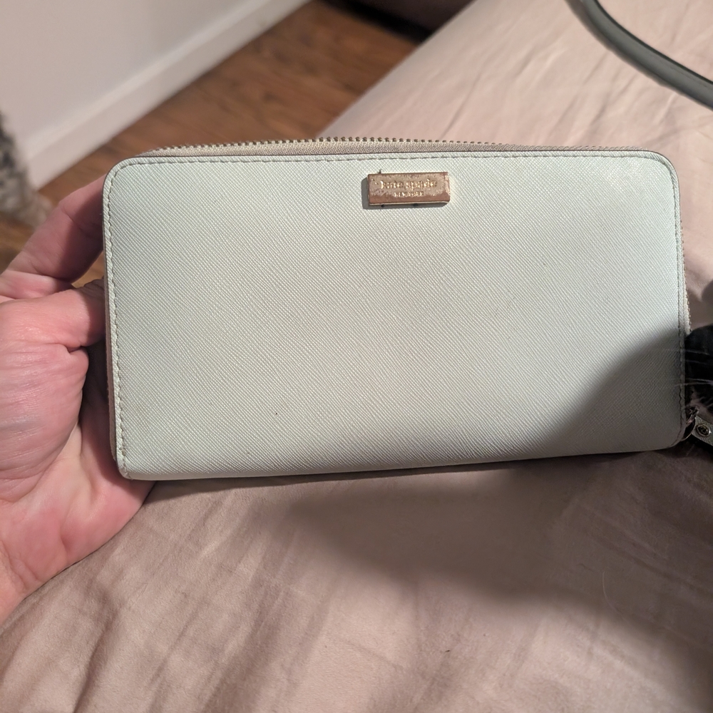 Kate Spade light blue wallet